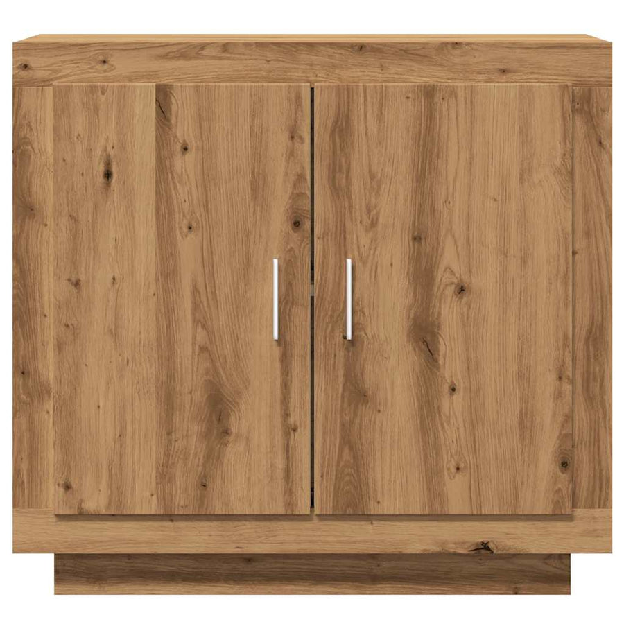 Dressoir 80x40x75 cm bewerkt hout artisanaal eikenkleur