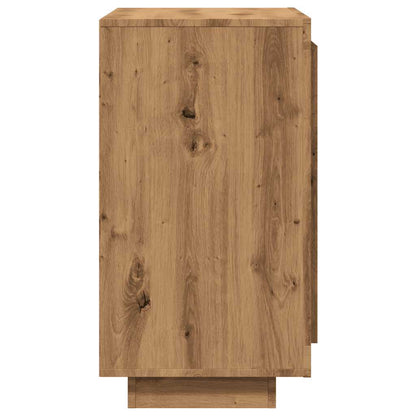 Dressoir 80x40x75 cm bewerkt hout artisanaal eikenkleur