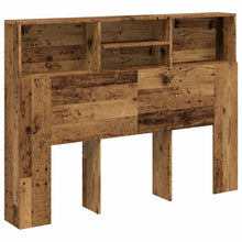Hoofdbordkast 140x19x103,5 cm oud houtkleurig