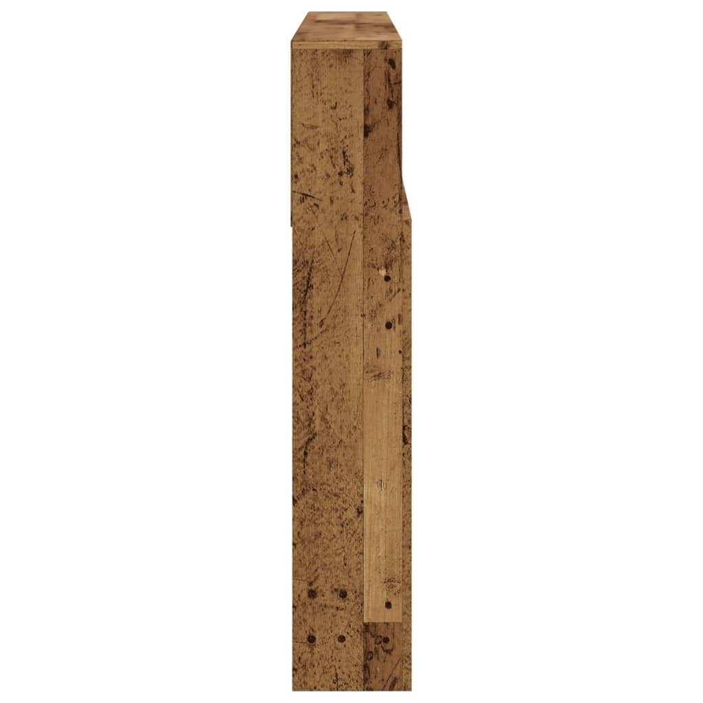 Hoofdbordkast 140x19x103,5 cm oud houtkleurig