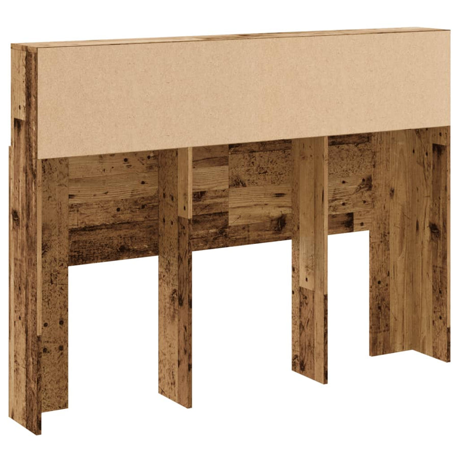 Hoofdbordkast 140x19x103,5 cm oud houtkleurig
