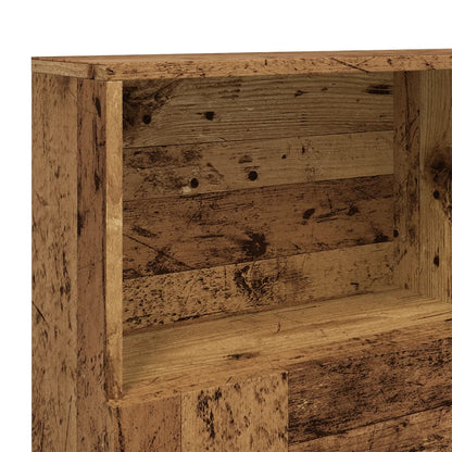 Hoofdbordkast 140x19x103,5 cm oud houtkleurig
