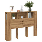 Hoofdbordkast 140x18,5x102,5 cm bewerkt hout eiken