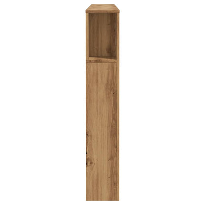 Hoofdbordkast 160x18,5x103,5 cm bewerkt hout artisanaal eiken