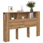 Hoofdbordkast 160x18,5x103,5 cm bewerkt hout eiken