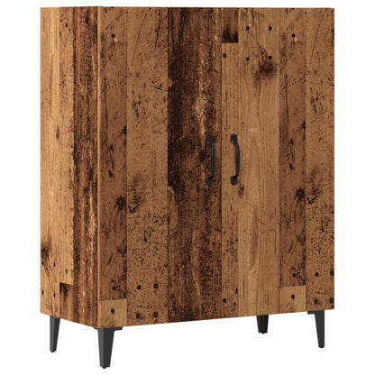 Dressoir 70x34x90 cm bewerkt hout oud houtkleurig