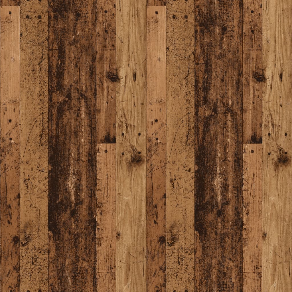 Dressoir 90x34x80 cm bewerkt hout oud houtkleurig