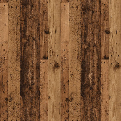 Dressoir 90x34x80 cm bewerkt hout oud houtkleurig