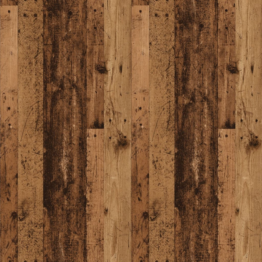 Dressoir 90x34x80 cm bewerkt hout oud houtkleurig