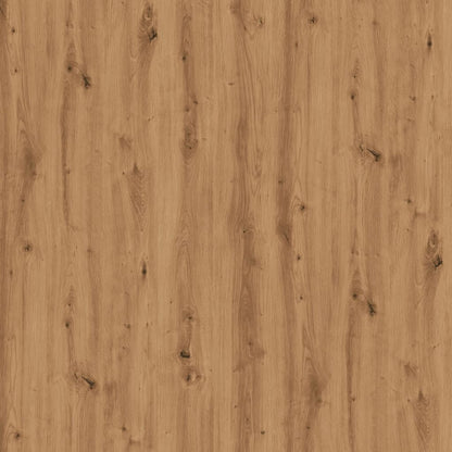 Dressoir 90x34x80 cm bewerkt hout artisanaal eikenkleur