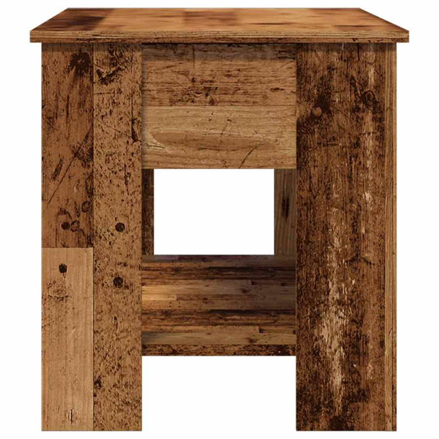 Salontafel 101x49x52 cm bewerkt hout oud houtkleurig