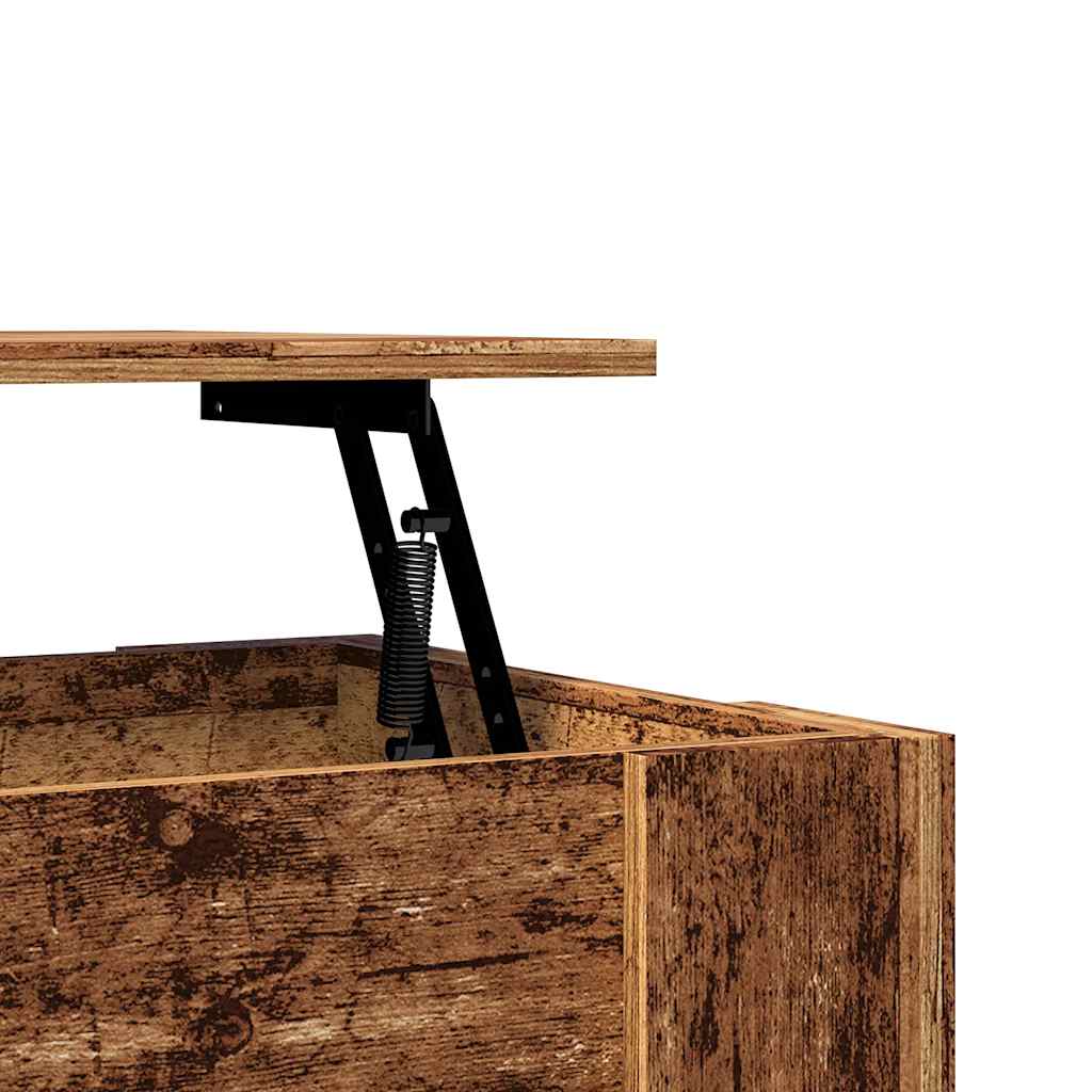 Salontafel 101x49x52 cm bewerkt hout oud houtkleurig