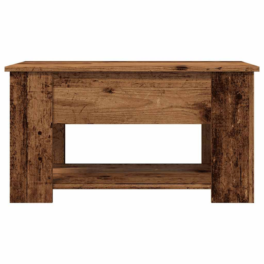 Salontafel 79x49x41 cm bewerkt hout oud houtkleurig