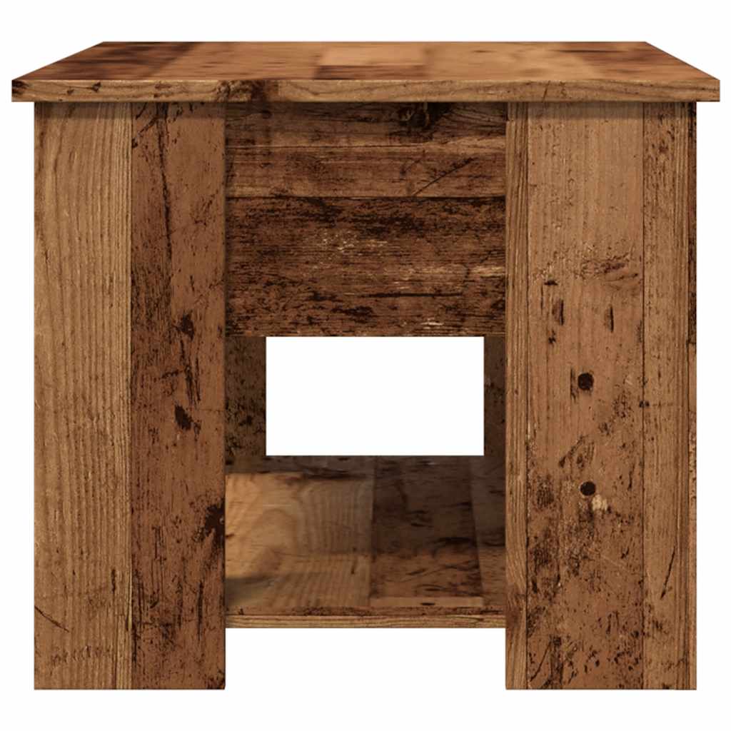 Salontafel 79x49x41 cm bewerkt hout oud houtkleurig