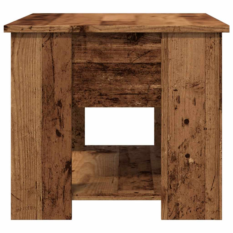 Salontafel 79x49x41 cm bewerkt hout oud houtkleurig