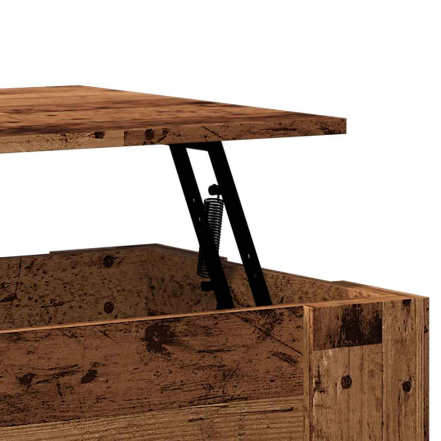 Salontafel 79x49x41 cm bewerkt hout oud houtkleurig