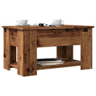 Coffee table 79x49x41 cm distressed wood antique wood colored