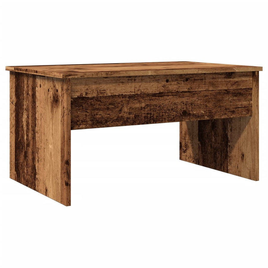 Salontafel 80x50,5x41,5 cm bewerkt hout oud houtkleurig