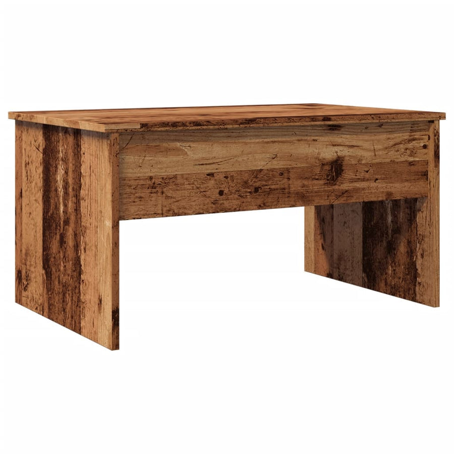 Salontafel 80x50,5x41,5 cm bewerkt hout oud houtkleurig