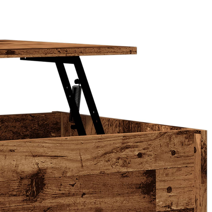 Salontafel 80x50,5x41,5 cm bewerkt hout oud houtkleurig