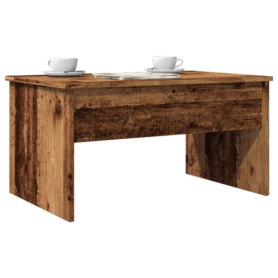 Salontafel 80x50,5x41,5 cm bewerkt hout oud houtkleurig