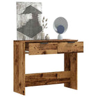 Console table 90x36x75 cm carved old wood coloured