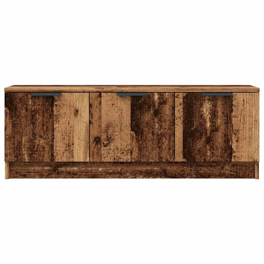Tv-meubel 102x35x36,5 cm bewerkt hout oud houtkleurig