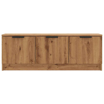 Tv-meubel 102x35x36,5 cm bewerkt hout artisanaal eikenkleur