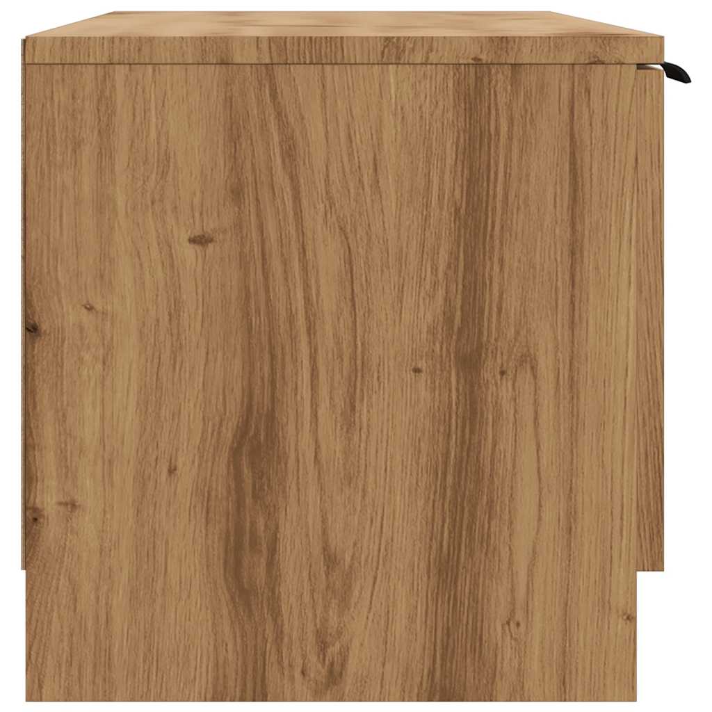 Tv-meubel 102x35x36,5 cm bewerkt hout artisanaal eikenkleur