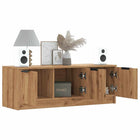 Tv-meubel 102x35x36,5 cm bewerkt hout eikenkleur