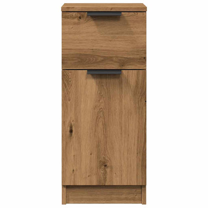 Dressoir 30x30x70 cm bewerkt hout artisanaal eikenkleur