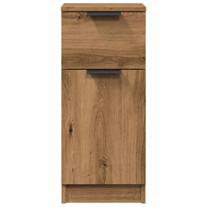 Dressoirs 2 st 30x30x70 cm bewerkt hout artisanaal eikenkleur