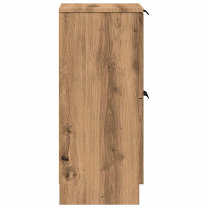 Dressoir 30x30x70 cm bewerkt hout artisanaal eikenkleur