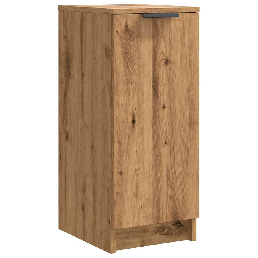 Schoenenkast 30x35x70 cm bewerkt hout artisanaal eikenkleur