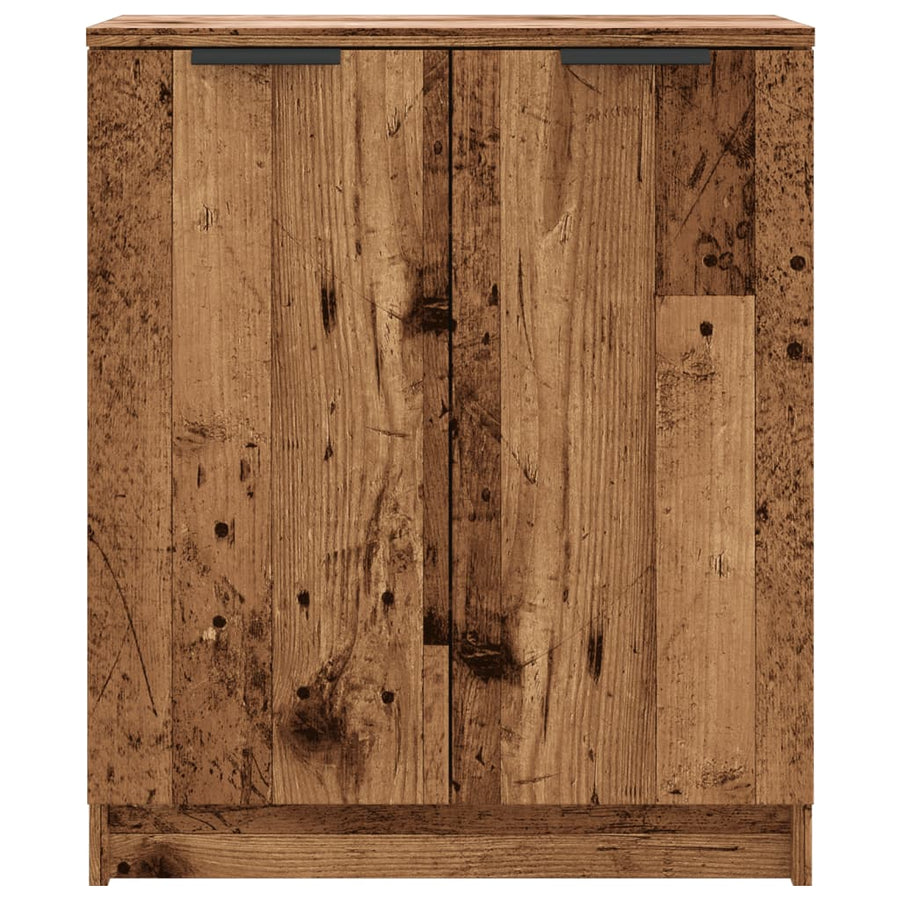Schoenenkast 59x35x70 cm bewerkt hout oud houtkleurig