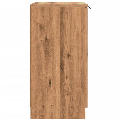 Schoenenkast 59x35x70 cm bewerkt hout artisanaal eikenkleurig