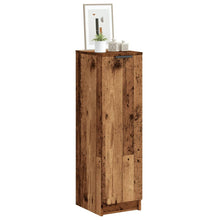 Schoenenkast 29,5x35x100,5 cm bewerkt hout oud houtkleurig