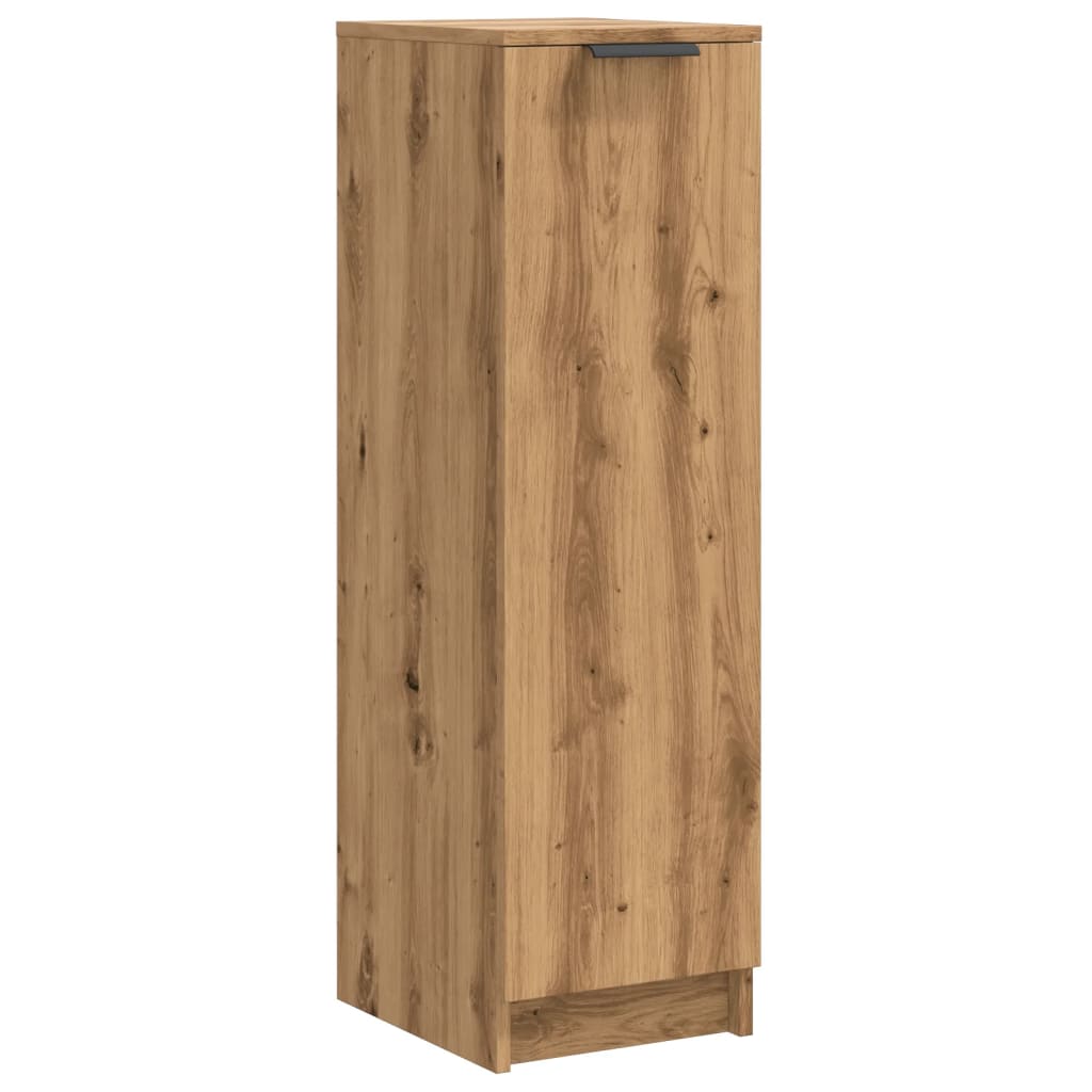 Schoenenkast 29,5x35x100,5 cm bewerkt hout artisanaal eiken