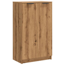 Schoenenkast 59x35x100,5 cm bewerkt hout artisanaal eikenkleur