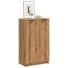 Schoenenkast 59x35x100,5 cm bewerkt hout eikenkleur