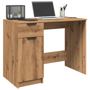 Bureau 100x50x75 cm bewerkt hout eikenkleur