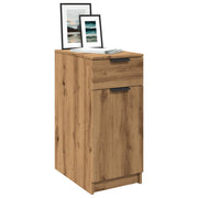 Bureaukast 33x50x75 cm bewerkt hout eikenkleurig