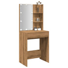 Dressing Table with LED Lighting 60x40x140 cm Artisanal Oak Colour