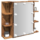 Spiegelkast 70x16,5x60 cm oud houtkleurig