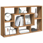 Wandkast 85x16x52,5 cm bewerkt hout eikenkleurig