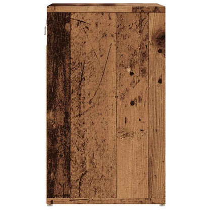 Schoenenkast 52x30x50 cm oud houtkleurig
