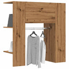 Hall cabinet 97.5x37x99 cm treated wood artisanal oak-colored