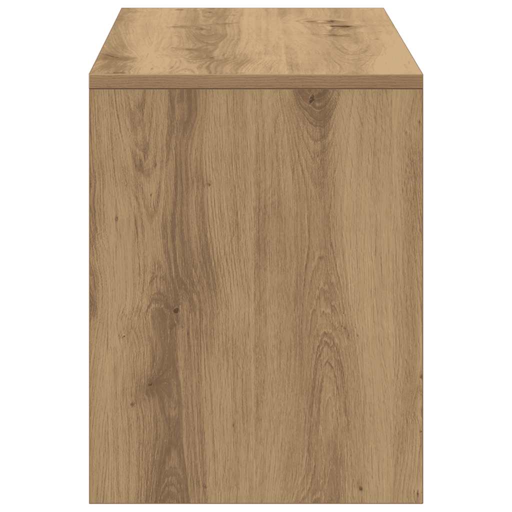 Kaptafelkruk 70X35X45 Cm Bewerkt Hout Artisanaal Eikenkleur artisanaal eikenkleurig