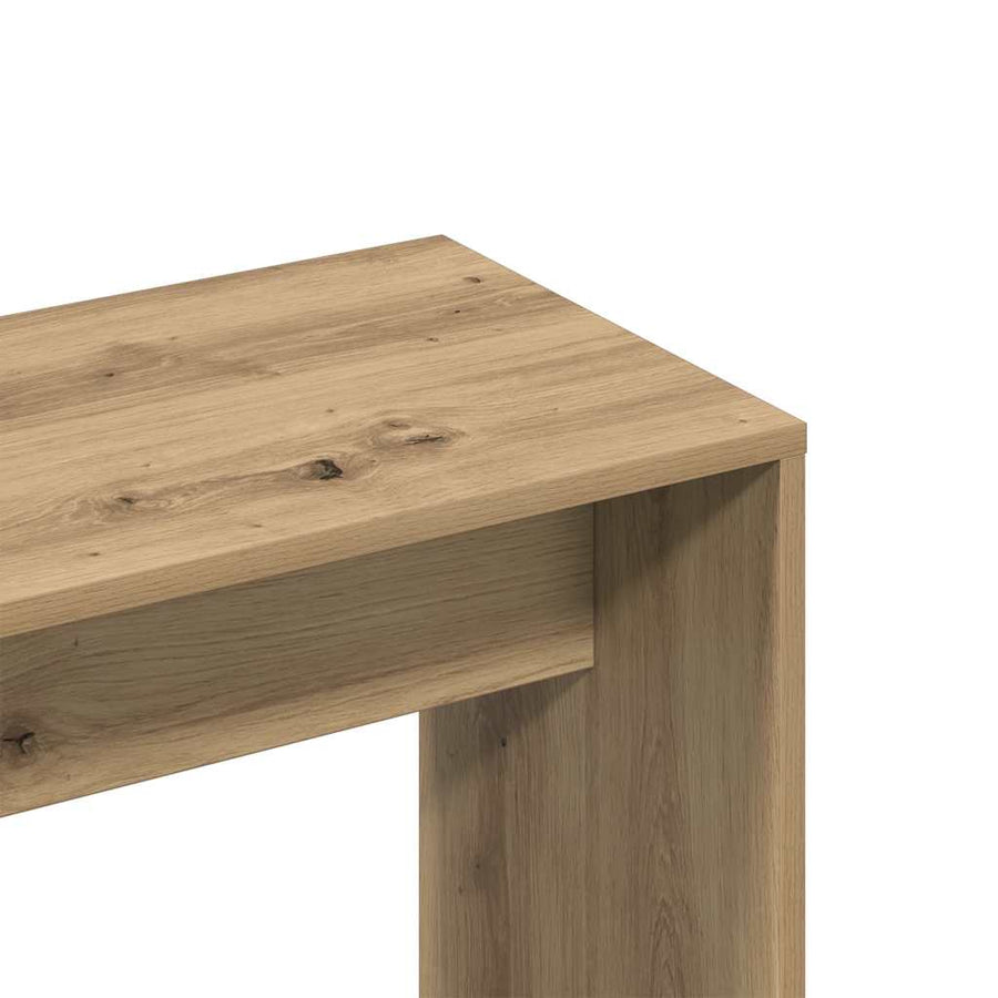 Kaptafelkruk 70X35X45 Cm Bewerkt Hout Artisanaal Eikenkleur artisanaal eikenkleurig