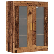 Hangkast 69,5x34x90 cm oud houtkleurig